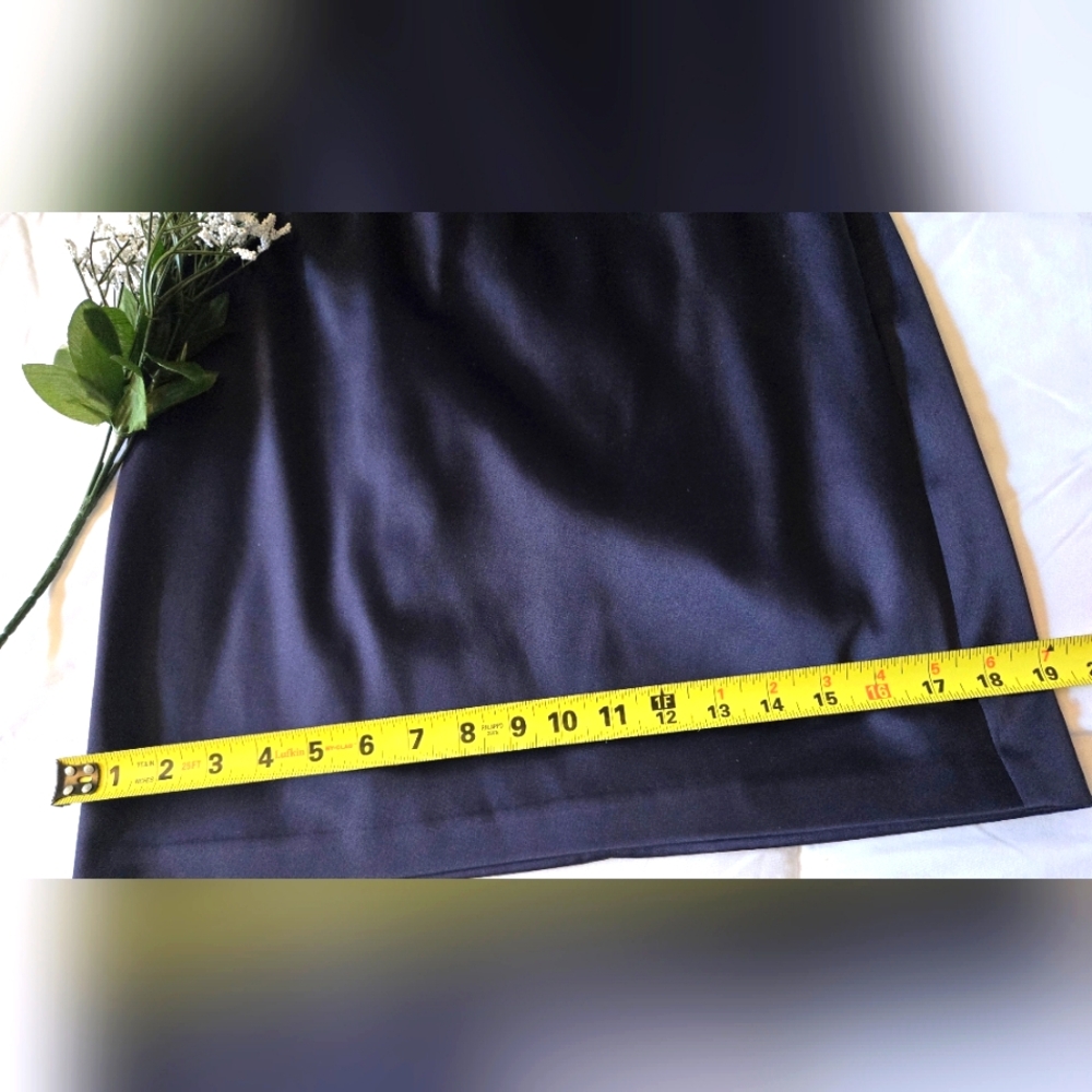 Blue Sleeveless Pleated Sheath Dress Size 8 - Picture 14 of 14